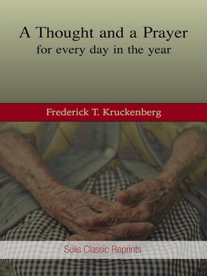 cover image of A Thought and a Prayer of Every Day of the Year